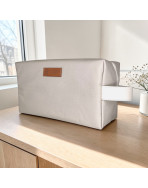 Trousse nomade M, "Brooklyn" écru