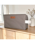 Trousse nomade M, "Brooklyn" beige
