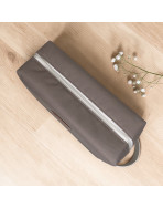 Trousse nomade M, "Brooklyn" beige