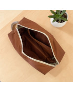 Trousse nomade M, "Pèrefect c'est un super papa" Brooklyn camel