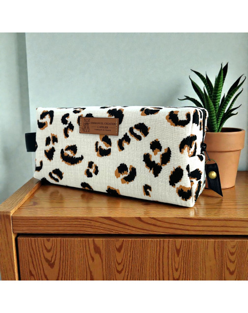 Trousse nomade S, "Savane" écru