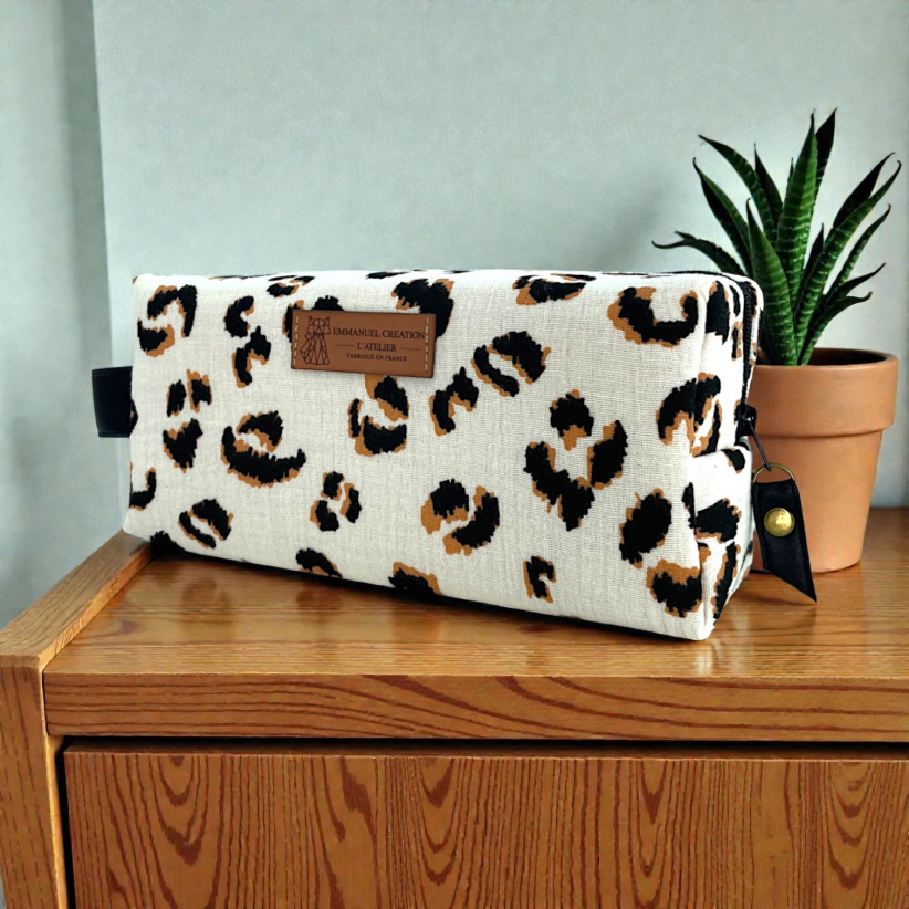 Trousse nomade S, "Savane" écru