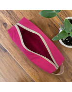 Trousse nomade S, "Parfaite avec plein de jolis défauts" Brooklyn fuchsia