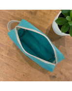 Trousse nomade S, "Brooklyn" vert d'eau