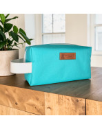 Trousse nomade S, "Brooklyn" vert d'eau
