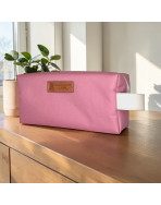 Trousse nomade S, "Brooklyn" rose poudré