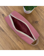 Trousse nomade S, "Brooklyn" rose poudré