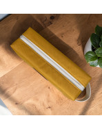 Trousse nomade S, "Brooklyn" moutarde