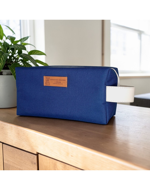 Trousse nomade S, "Brooklyn" marine