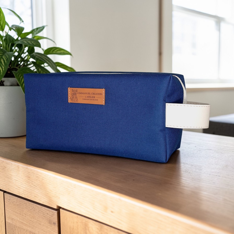 Trousse nomade S, "Brooklyn" marine