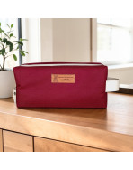 Trousse nomade S, "Brooklyn" lie de vin
