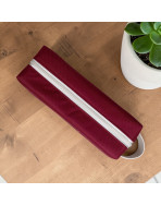 Trousse nomade S, "Brooklyn" lie de vin