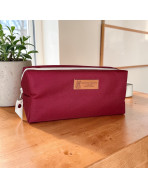 Trousse nomade S, "Brooklyn" lie de vin