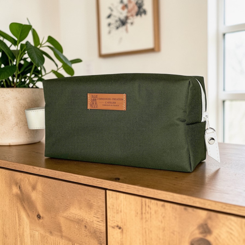 Trousse nomade S, "Brooklyn" kaki