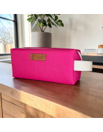 Trousse nomade S, "Brooklyn" fuchsia