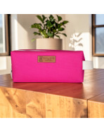 Trousse nomade S, "Brooklyn" fuchsia