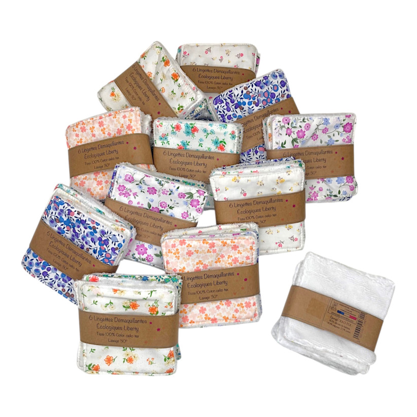 Lingettes démaquillantes écologiques petit modèle, "Liberty"