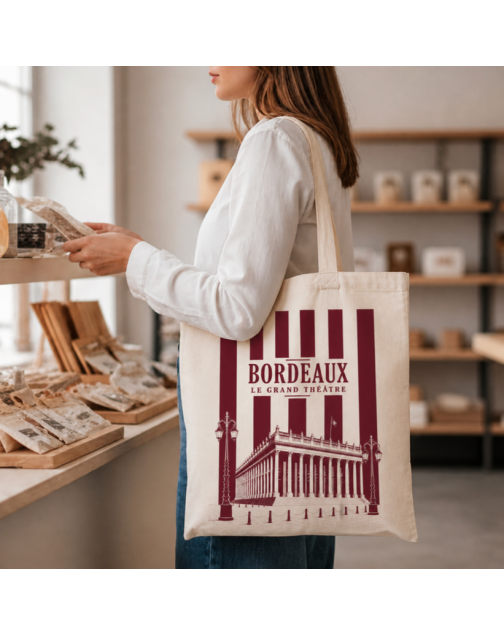 Tote bag, "Bordeaux le grand théâtre"