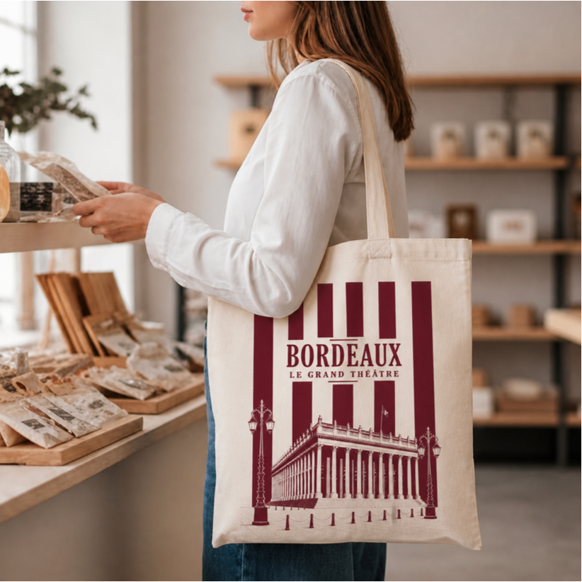 Tote bag, "Bordeaux le grand théâtre"