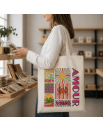 Tote bag, "Amour vibre"