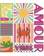 Tote bag, "Amour vibre"