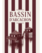 Tote bag, "Bassin d'Arcachon cabane (bordeaux)"