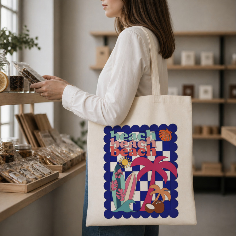 Tote bag, "Beach Beach Beach"