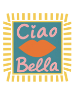 Tote bag, "Ciao Bella (lèvres)"