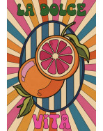 Tote bag, "La Dolce Vita (orange)"