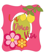 Tote bag, "La Dolce Vita (fleurs)"