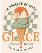 Tote bag, "La douceur de vivre - Glace artisanale française"
