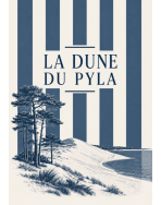 Tote bag, "La dune du pila (bleu)"