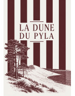 Tote bag, "La dune du pila (bordeaux)"
