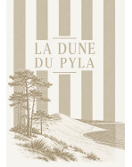 Tote bag, "La dune du pila (lin)"