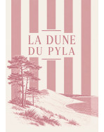 Tote bag, "La dune du pila (rose)"