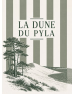Tote bag, "La dune du pila (vert olive)"