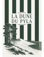 Tote bag, "La dune du pila (vert sapin)"