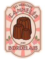 Tote bag, "Les meilleurs cannelés sont bordelais"