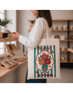 Tote bag, "Maman je t'aime (bleu)"