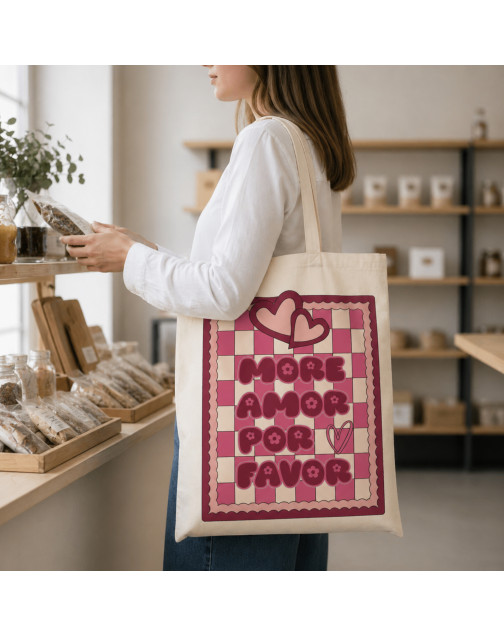 Tote bag, "More amor por favor"