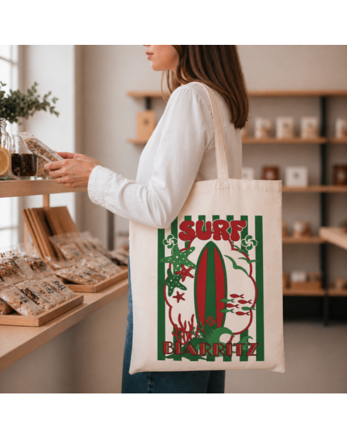 Tote bag, "Surf Biarritz"