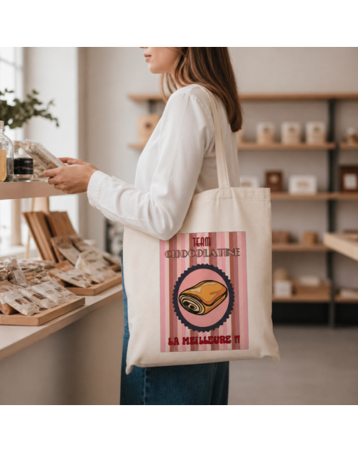 Tote bag, "Team chocolatine"