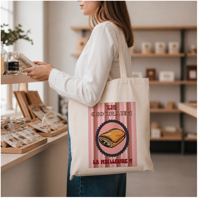 Tote bag, "Team chocolatine"