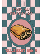 Tote bag, "Team pain au chocolat"