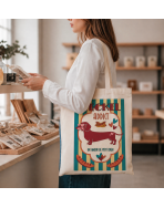 Tote bag, "Teckel addict"
