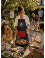 Tablier de cuisine, "Pastis pétanque" French