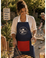 Tablier de cuisine, "Pastis pétanque" French