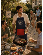 Tablier de cuisine, "Pastis pétanque" French