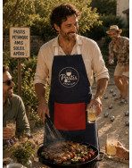 Tablier de cuisine, "Pastis pétanque" French