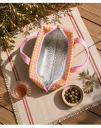 Sac isotherme Ice cube S  "Biarritz" rose poudré